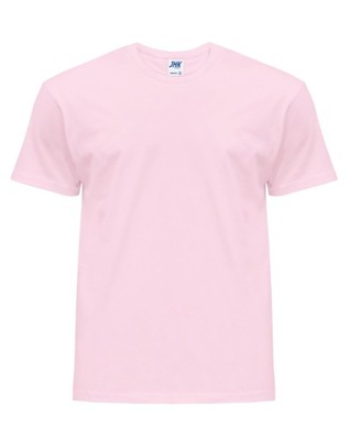 Koszulka męska t-shirt 100% bawełna JHK Różowy