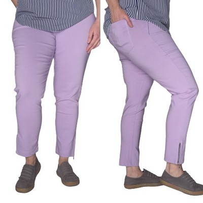 Spodnie CEVLAR z zameczkami kolor lilac rozmiar 48