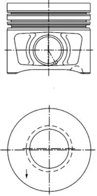 40387620/KBS PISTÓN KPL. Z PIERSCIENIAMI  