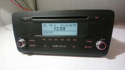 RADIO CD MP3 CHORUS AUDI A1 8X0 + CÓDIGO  