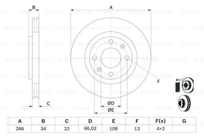 ДИСКИ ТОРМОЗНЫЕ ТОРМОЗНЫЕ ПЕРЕД BOSCH 0 986 478 618