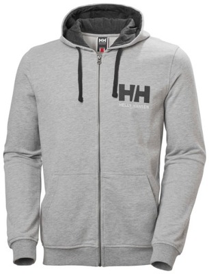 Bluza męska HH Logo Full Zip Hoodie Grey 34163-949 r. XL