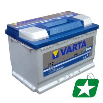 Varta blue dynamic 74ah 680a e12 фото №1