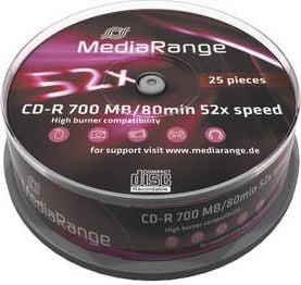 MediaRange CDR 700 MB 52x 25 sztuk (MR201)