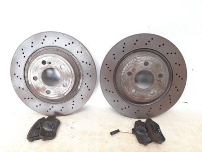 Тормозные диски тормозные задняя + тормозные колодки mercedes sl r231 фото №1