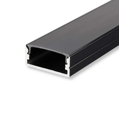 Profil Aluminiowy V-TAC 2mb Czarny Klosz Czarny, N