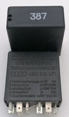 AUDI RELĖ 387 MODULIS ŽIBINTŲ 4B0919471 