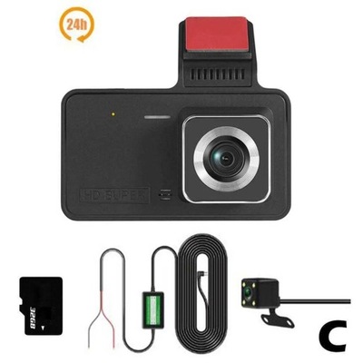 НОВЫЙ DASH CAM 24H CAR DVR CAMERAS 1080P VIDEO RECORDER VEHICLE DUAL LENS фото