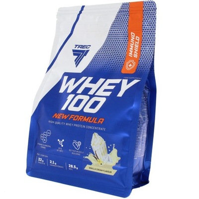 TREC WHEY 100 700G KONCENTRAT BIAŁKA SERWATKOWEGO WPC SMAK WANILIOWY