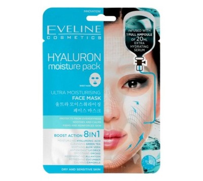 Eveline maska w płachcie Sheet Mask Hyaluron