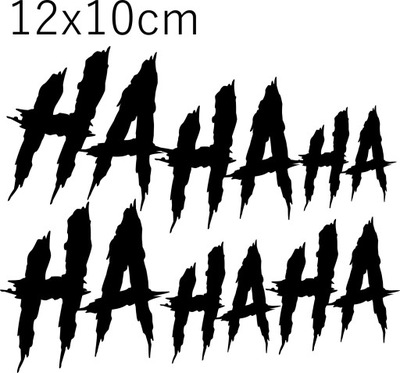 Naklejka Joker Śmiech Hahaha 12x10cm