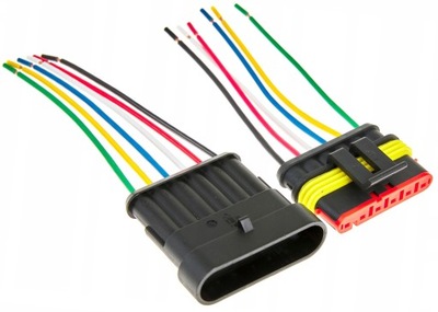 RANURA CLAVIJA CONEXION HERMÉTICOS SUPERSEAL 6 PIN 1.5 CON CABLE DE AUTOMÓVIL  