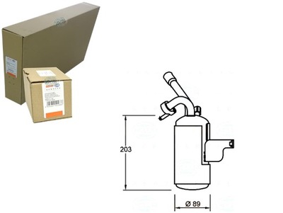 Осушувач кондиціонера ford transit connect 02- beh фото №1