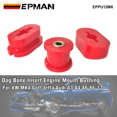 EPMAN Polyurethane Front Engine Mount Dog Bone Bushing Fit for VW Go~69100 