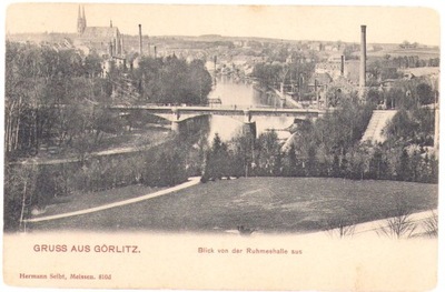 ZGORZELEC- GRUSS AUS GORLITZ- ca. 1900 most długi adres