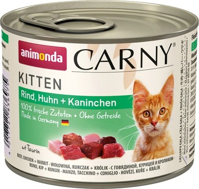 ANIMONDA Carny KITTEN Kurczak i królik 200g