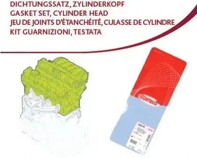 Zest прокладка головки 417292p corteco opel agila фото №1