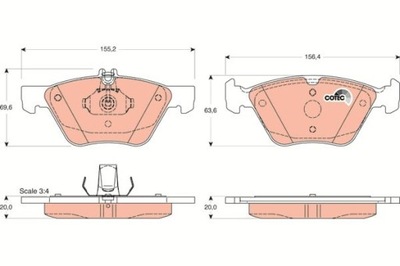 TRW GDB1215 КОЛОДКИ ГАЛЬМІВНІ