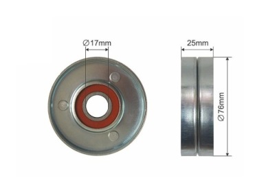 Ролик натяжителя ремень многоручейковый chevrolet aveo kalos, cruze, lacetti, фото №1