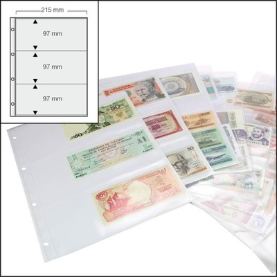 SAFE 5483 - 5 kart, stron A4 na banknoty