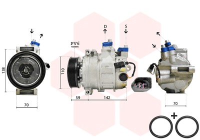 COMPRESOR DE ACONDICIONADOR VW  