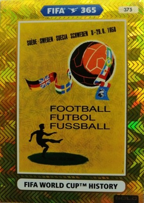 FIFA 365 2021 GOLD 375 WORLD CUP HISTORY 1958