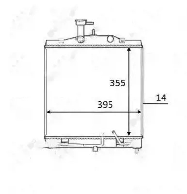 Nrf 58531 радиатор, система охлаждение двигателя фото №1