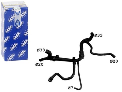 SASIC ПАТРУБОК РАДИАТОРА OPEL VECTRA B 1.8 2.0 10.9