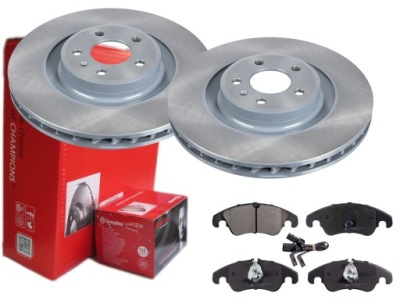Гальмівні диски гальмівні колодки brembo перед audi a4 s4 b8 q5 8r 345 фото №1