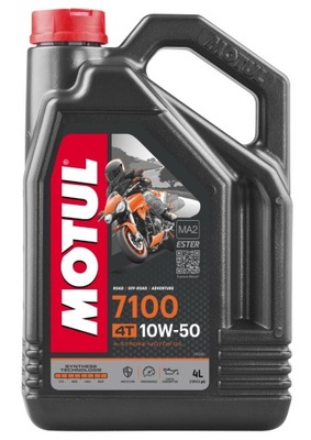 ACEITE SILNIKOWY SYNTETYCZNY MOTUL 7100 4T 4 L 10W-50  