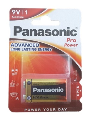 Bateria 9V 6LR61 6F22 MN1604 Panasonic Pro Power