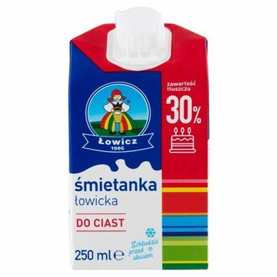 ŚMIETANKA UHT 30% 250 ml. łowicka