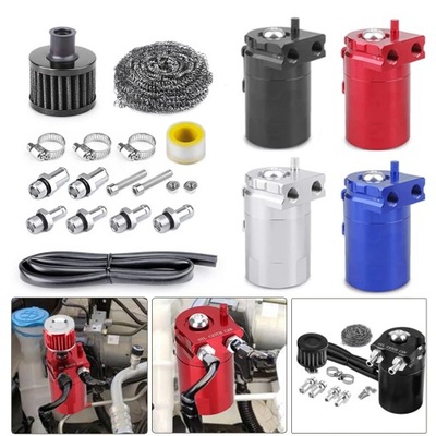 Universal Car Oil Catch Can Reservoir Tank with Air Filter Hose Clea~43436 