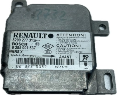 Renault clio 2 модуль подушка безопасности подушек 8200277315 0285001537 фото №1