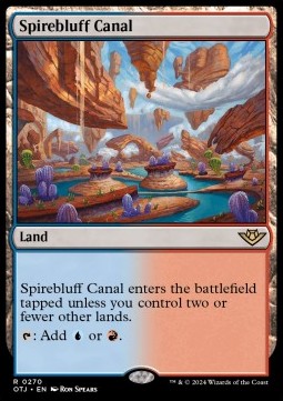 Spirebluff Canal - mana UR @@@@