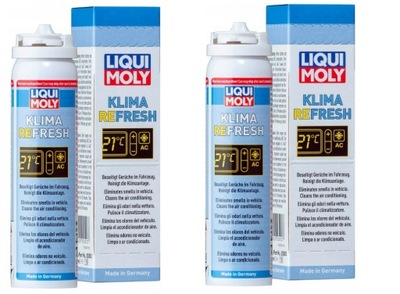 2X LIQUI MOLY KLIMA REFRESH ODGRZYBIACZ KONDICIONAVIMO GRANATŲ SPALVOS 75ML 