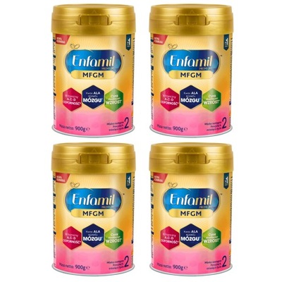 Enfamil 2 MFGM Premium Zestaw 4x 900g