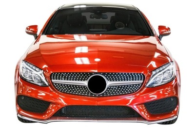 MERCEDES C-CLASS W205 2014-2018 REJILLA DE RADIADOR DIAMOND PLATEADO  