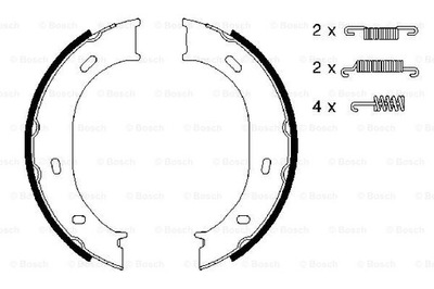 КОЛОДКИ ТОРМОЗНЫЕ BOSCH 0 986 487 610 0986487610