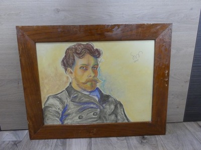 WYSPIAŃSKI - stara pastel - szyba