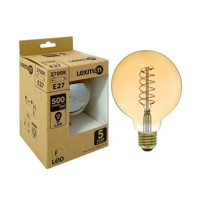 Żarówka dekoracyjna LED E27 4,8 W 45 W 500 lm Lex