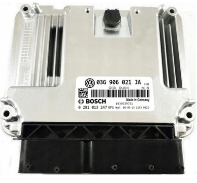 КОМПЬЮТЕР ECU VW CADDY 03G906021JA 0281013247 IMMO OFF