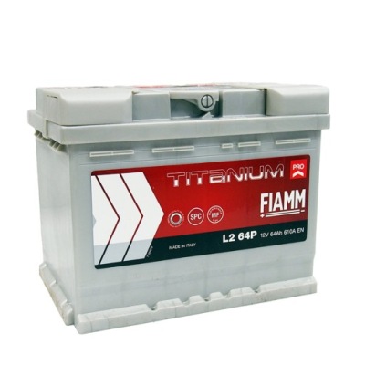 Акумулятор fiamm 12v 64ah 610a p+ titanium plus фото №1