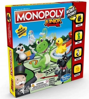 HASBRO GRA MONOPOLY JUNIOR POLSKA WERSJA A6984