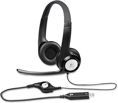Słuchawki Logitech H390 z Mikrofonem Stereo Czarne