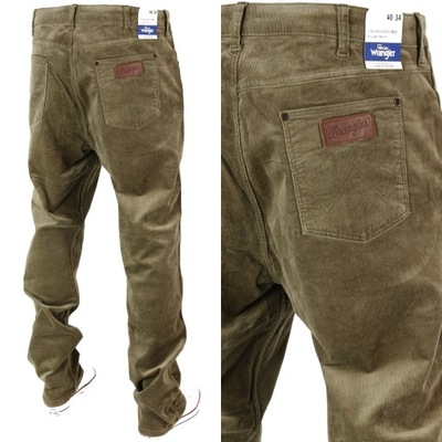 WRANGLER GREENSBORO JEANSY PROSTE Sztruksy W42 L32