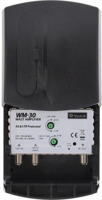 Wzmacniacz antenowy masztowy Telmor WM-30 38dBi FM/VHF/UHF 19143