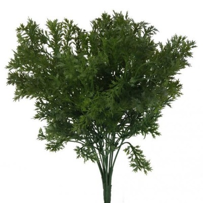 2x zielona sztuczna 6 gałęzi pietruszki trawa