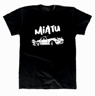 T-shirt koszulka czarna MAZDA MX5 MIATU JDM