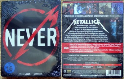 METALLICA THROUGH THE NEVER 3D 2D 2X BLU-RAY FOLIA